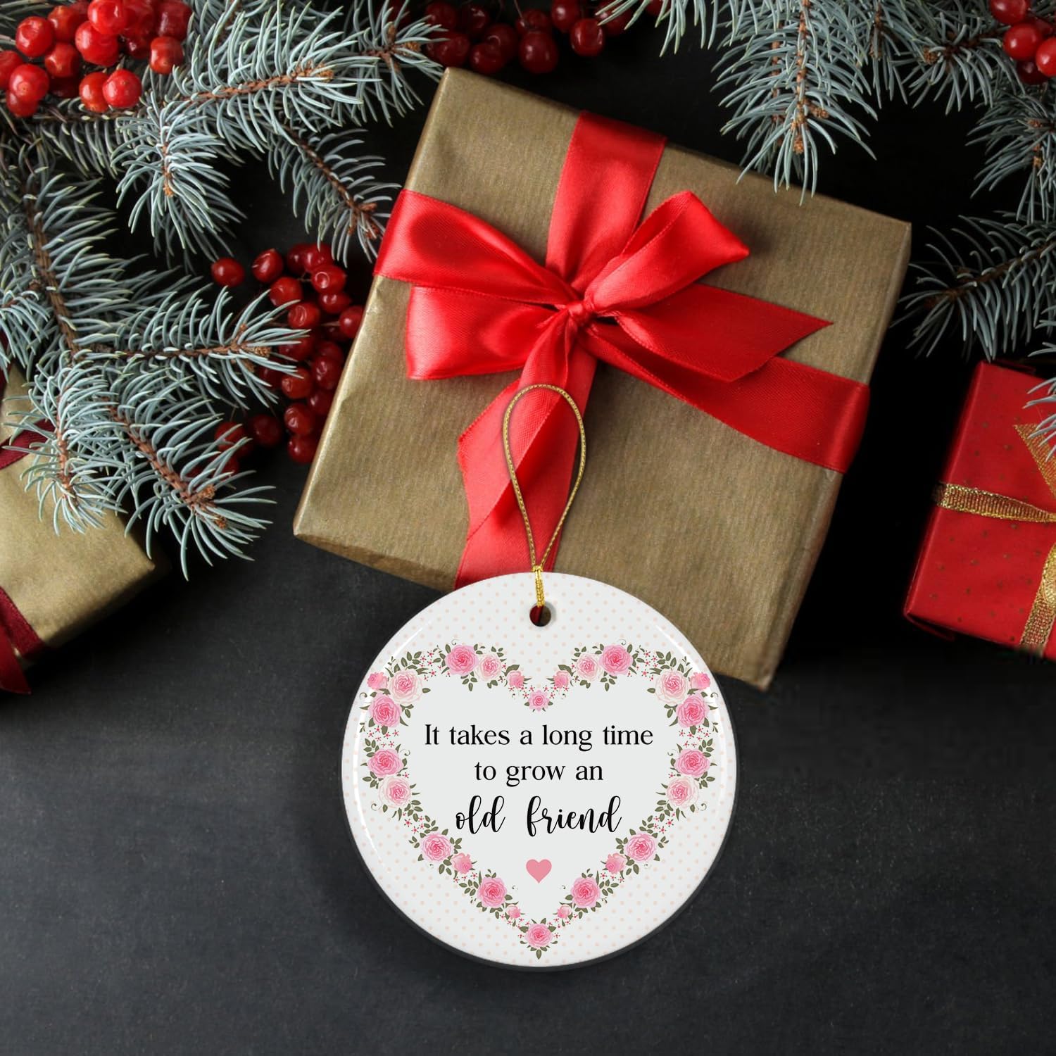 NewEleven Friendship Ornament for Women BFF Gift