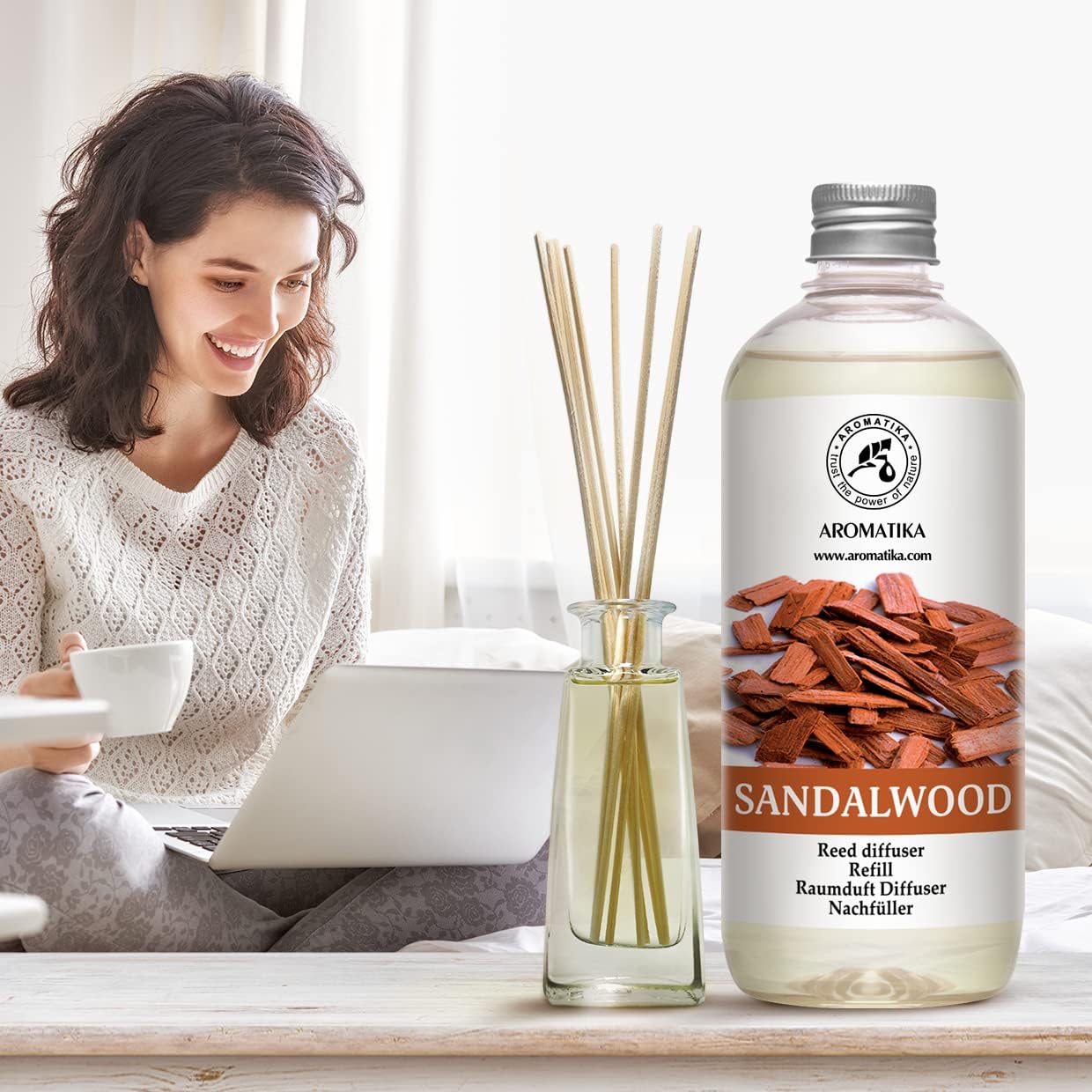 Sandalwood Reed Diffuser Refill 17 Fl Oz