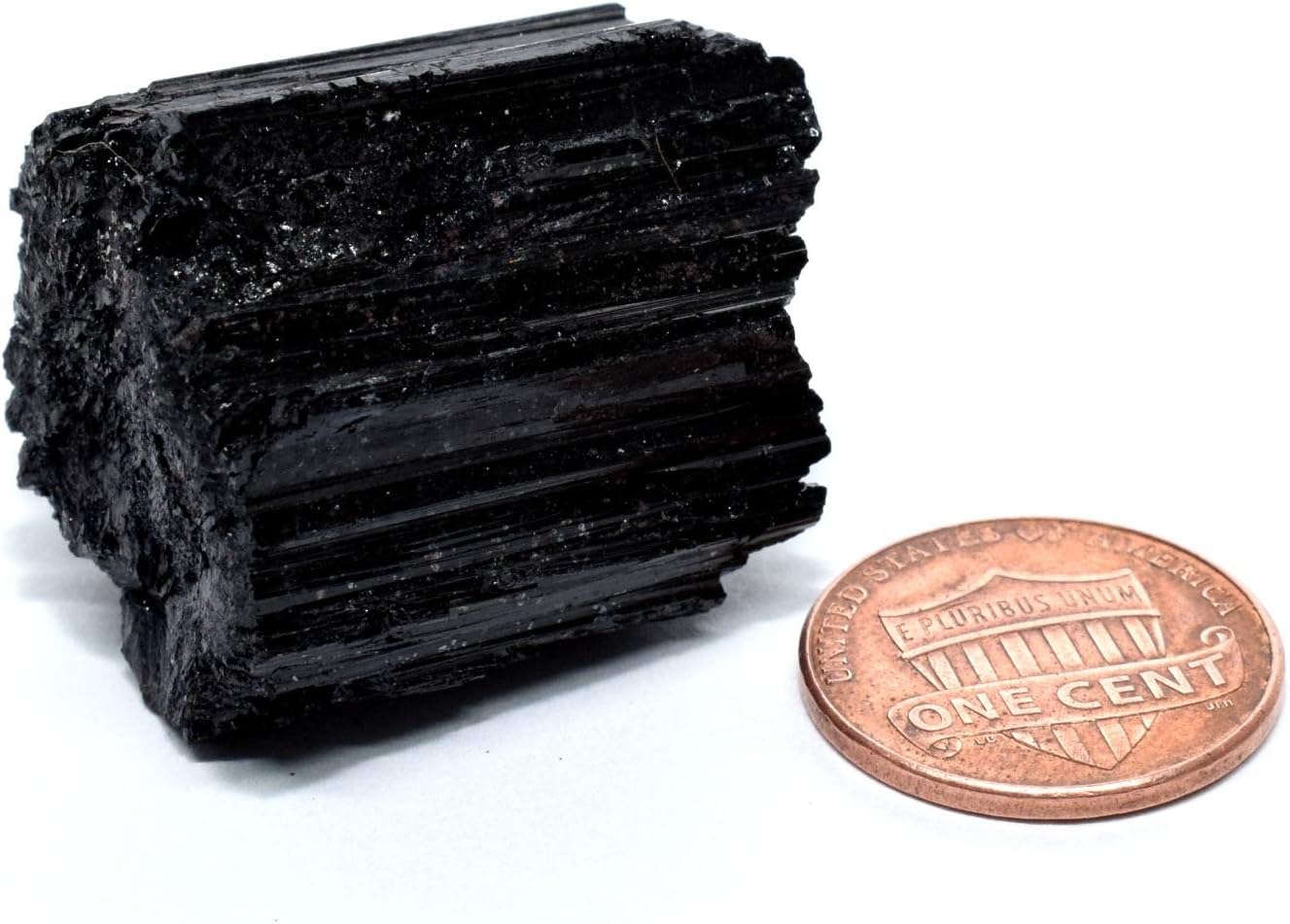 190ct Black Tourmaline Rough Crystal Specimen for Decor - Brazil