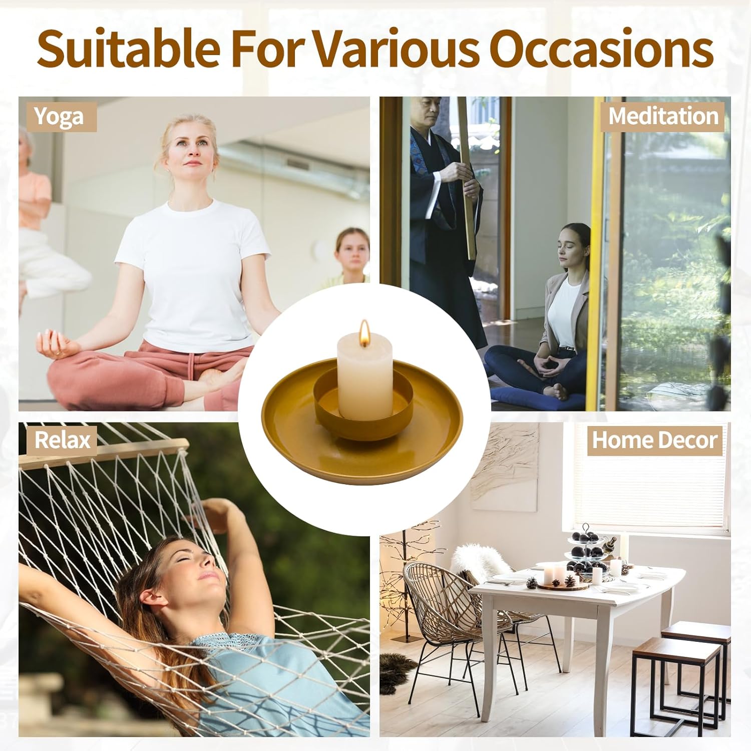 Hadwoer 55 Inch Brass Incense Holder