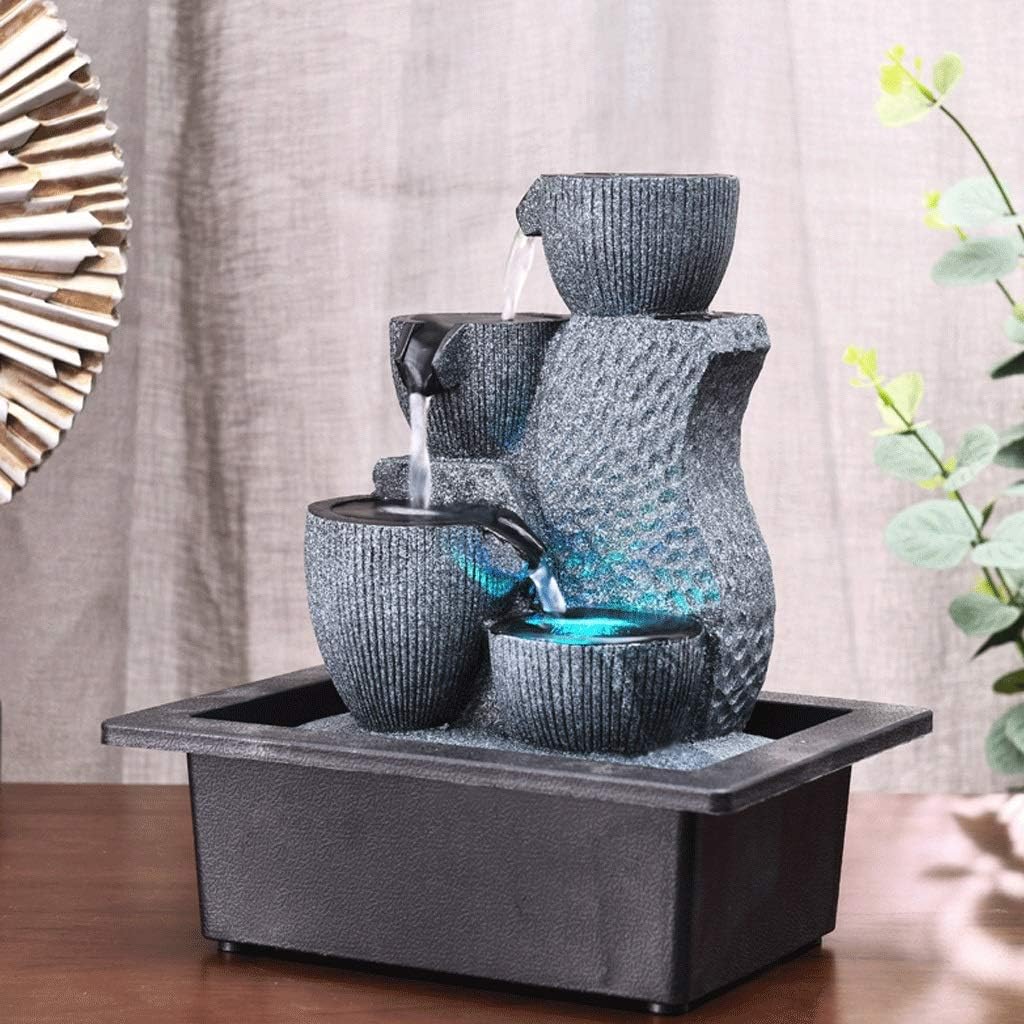 Simple Geometric Indoor Fountain for Bedroom Living Room Home Office