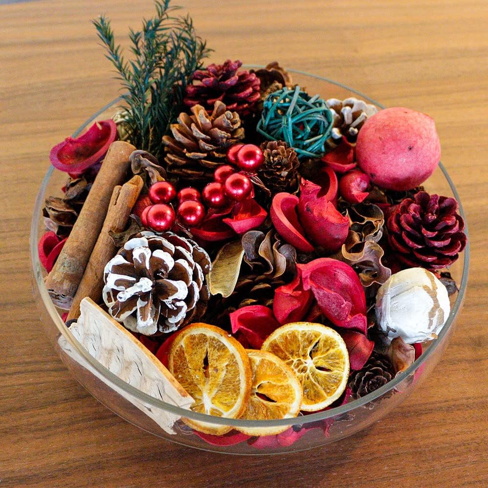 Qingbei Rina 20 oz Christmas Potpourri Red Bag