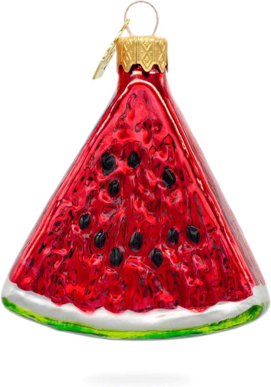 Watermelon Slice Glass Christmas Ornament 1