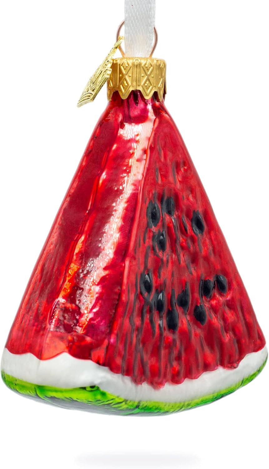 Watermelon Slice Glass Christmas Ornament 1