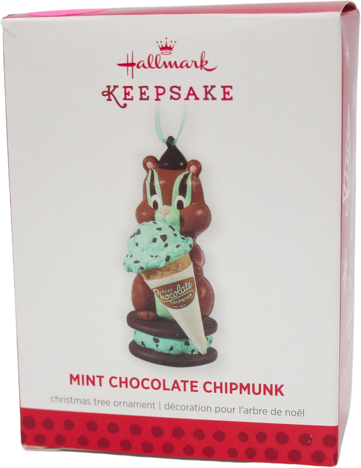 Hallmark Mint Chocolate Chipmunk Keepsake Ornament 2013