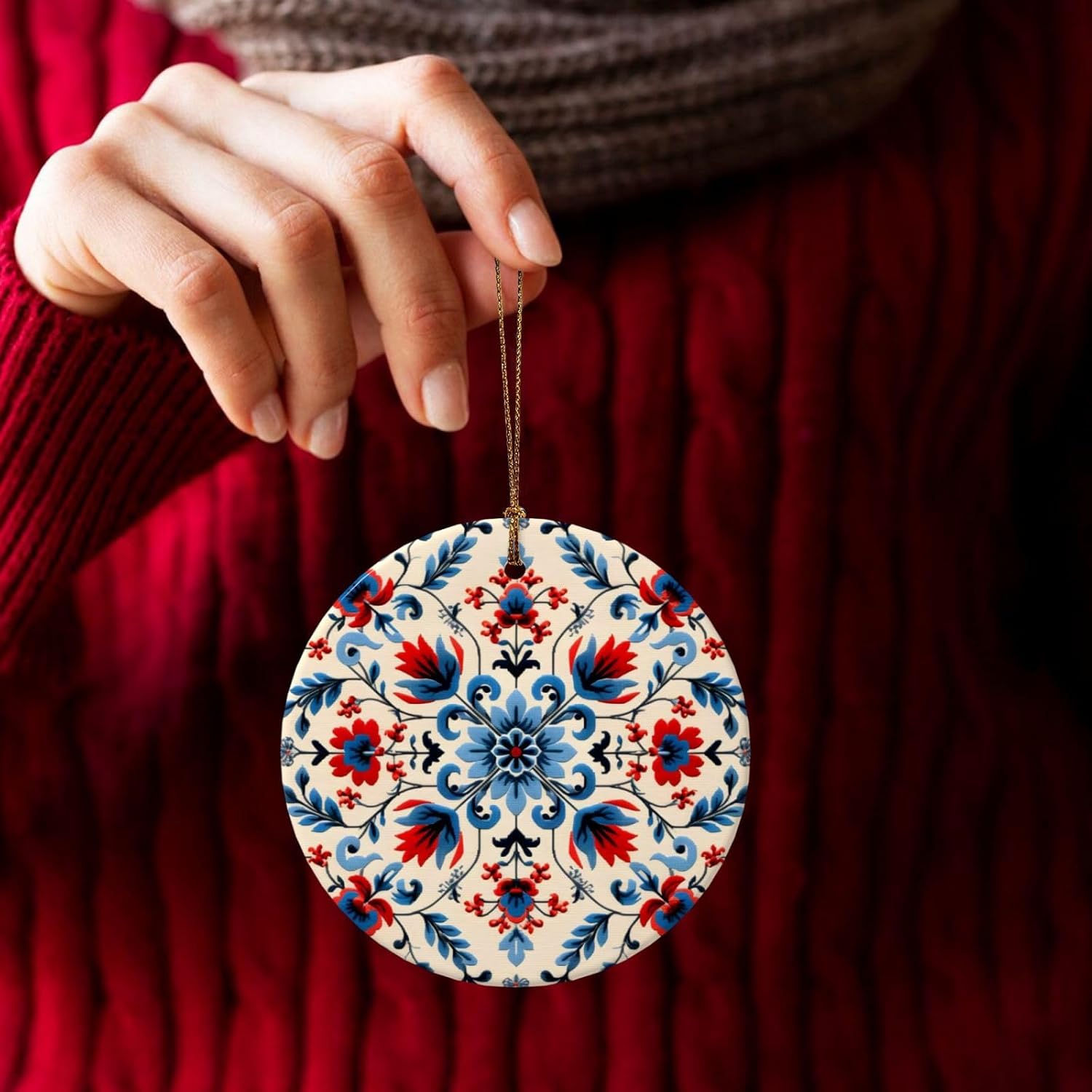 DXTKWL Christmas Ceramic Pendant Decorations