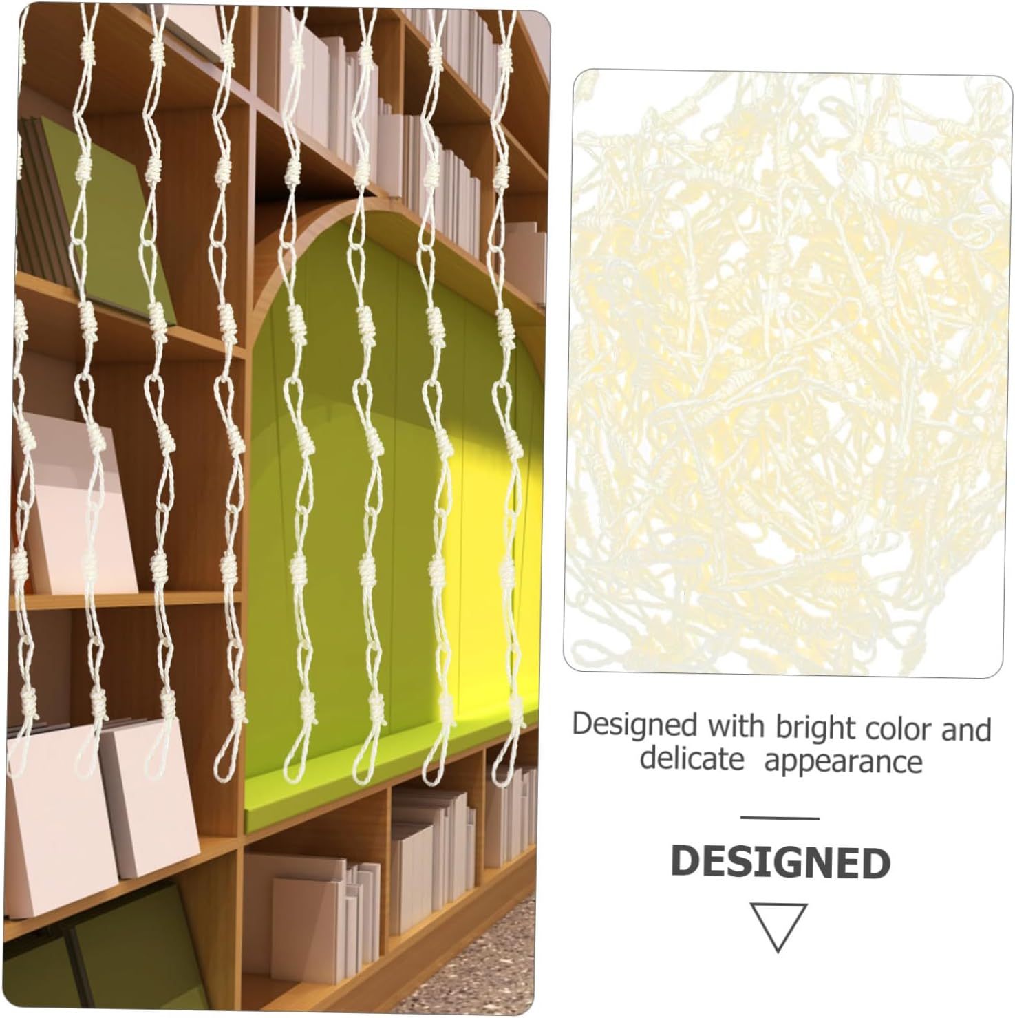 PRETYZOOM Curtains Divider Fringe 10pcs Doorway Decorative Panel