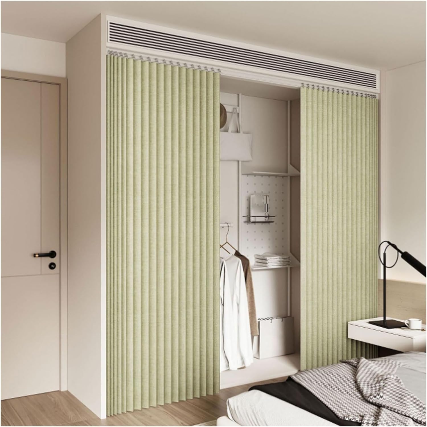 Privacy Cabinet Curtain with Accordion Pleats 150x250cm