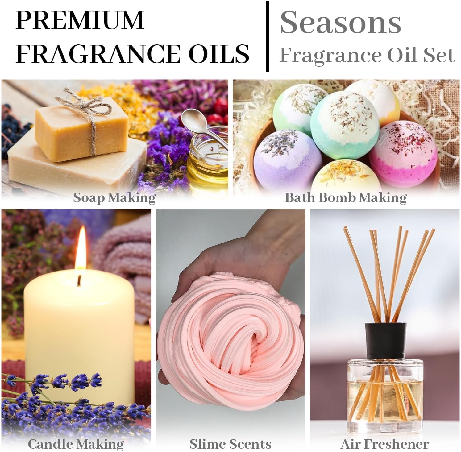 Four Seasons Premium Fragrance Oil Set - 20ml x4
