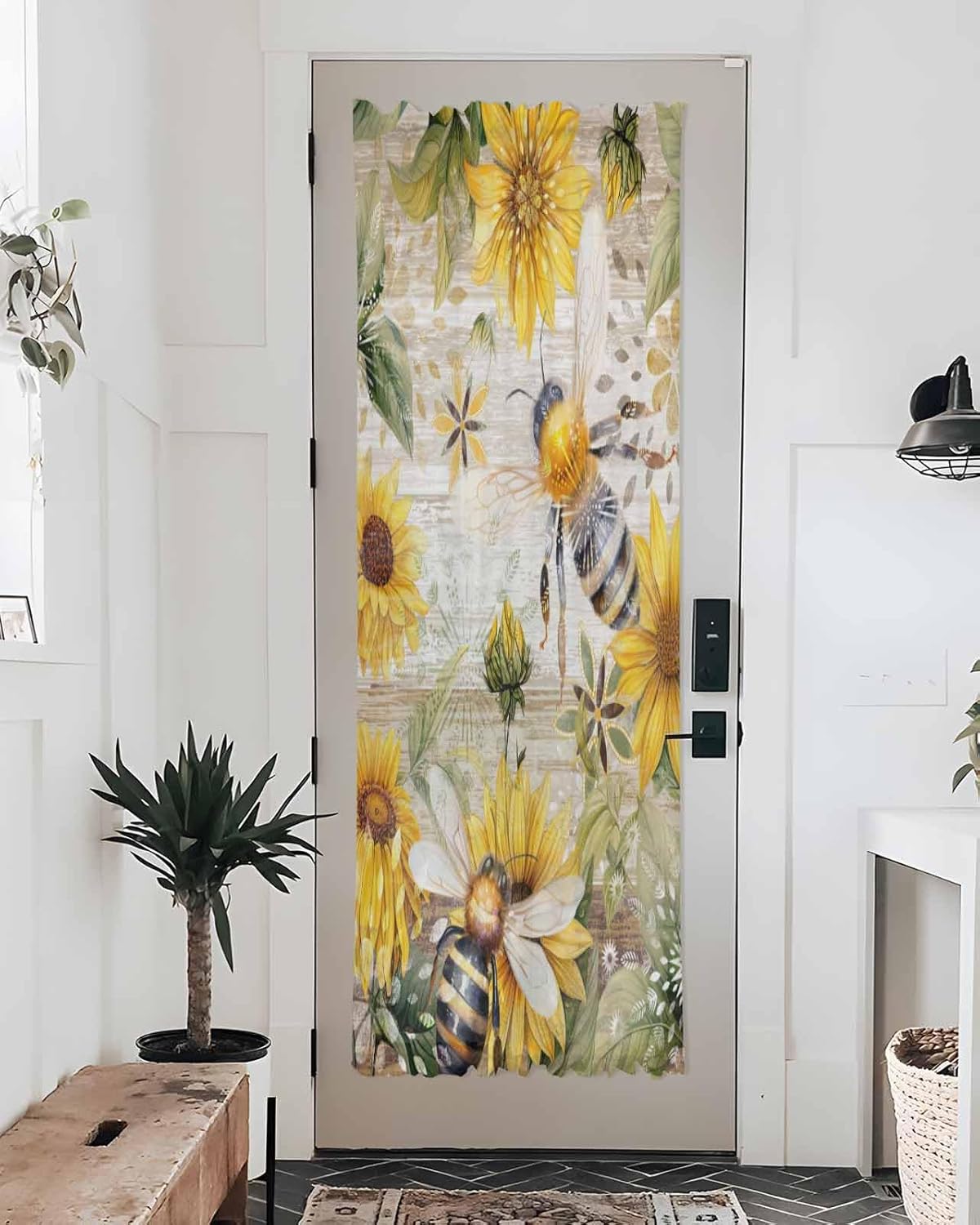 French Door Curtain with Rod Pocket and Tieback 1