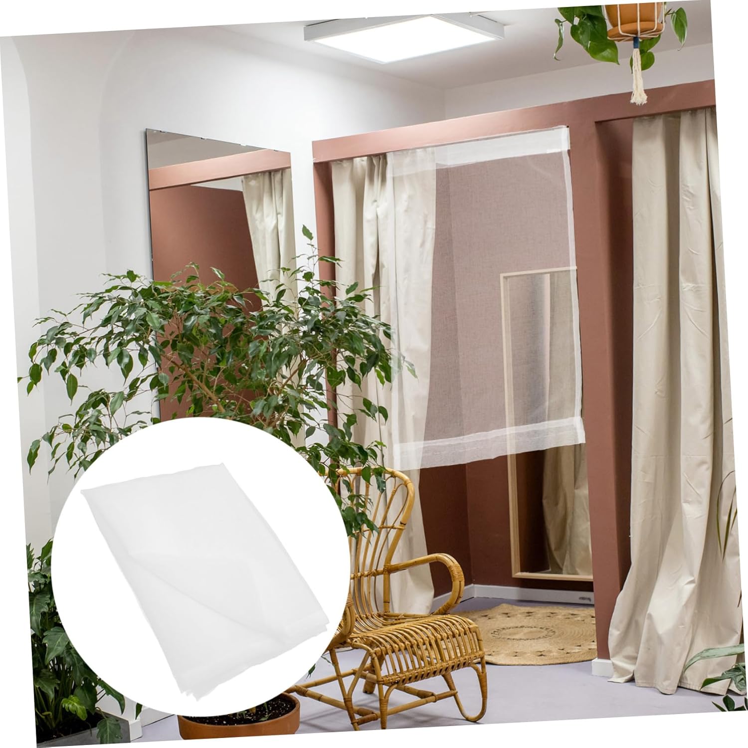 Cabilock 5pcs Doorway Curtain for Kitchen and Living Room Privacy Divider