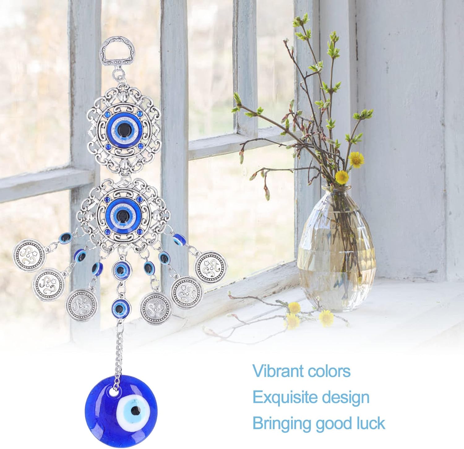 Blue Evil Eye Hanging Ornament for Good Luck