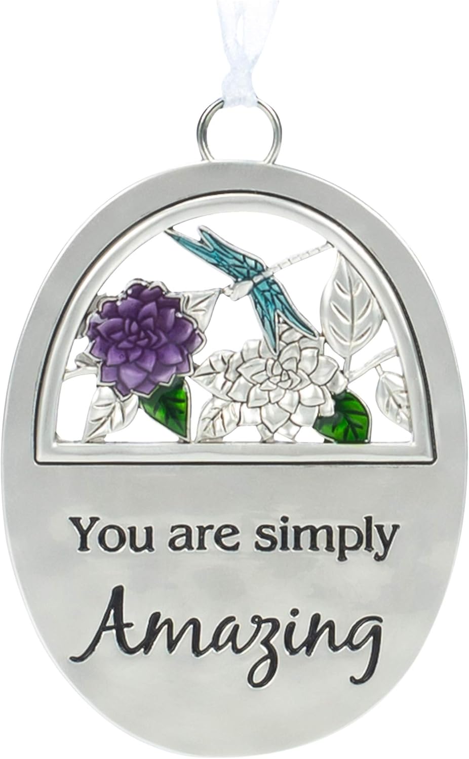 You Are Simply Amazing Silver Tone Hanging Ornament 3x2 Zinc Metal