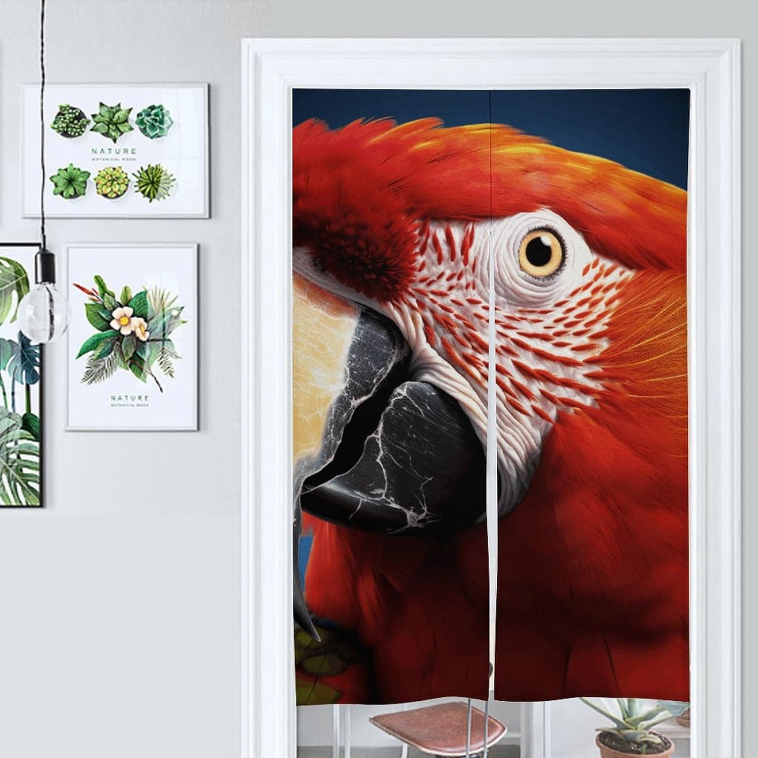 Japanese Noren Animal Door Curtain 34x57 Partition Drape