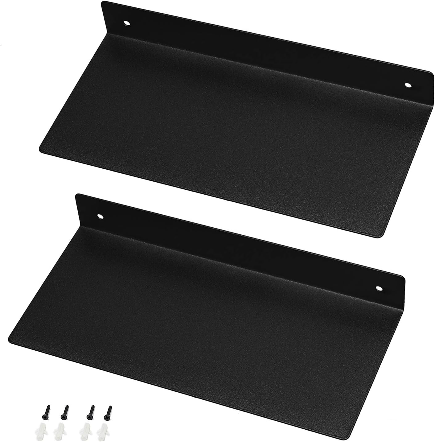12 Inch Metal Floating Wall Shelves Industrial Modern Style