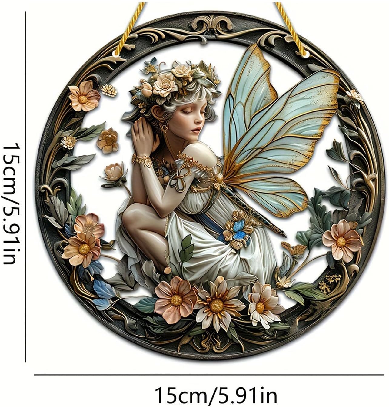 Flower Fairy Acrylic Window Decorations Elf Girl Art