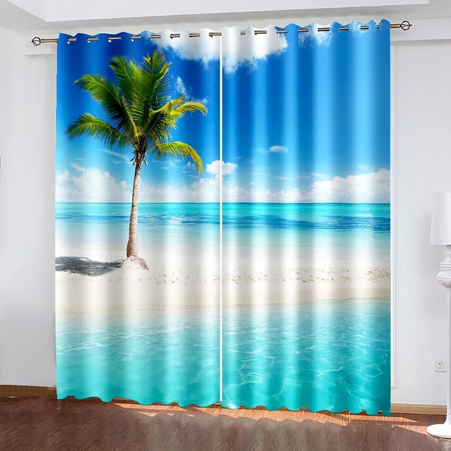 Homxi 2 Panel Blackout Curtains Set - 2 x 60W x 90H in