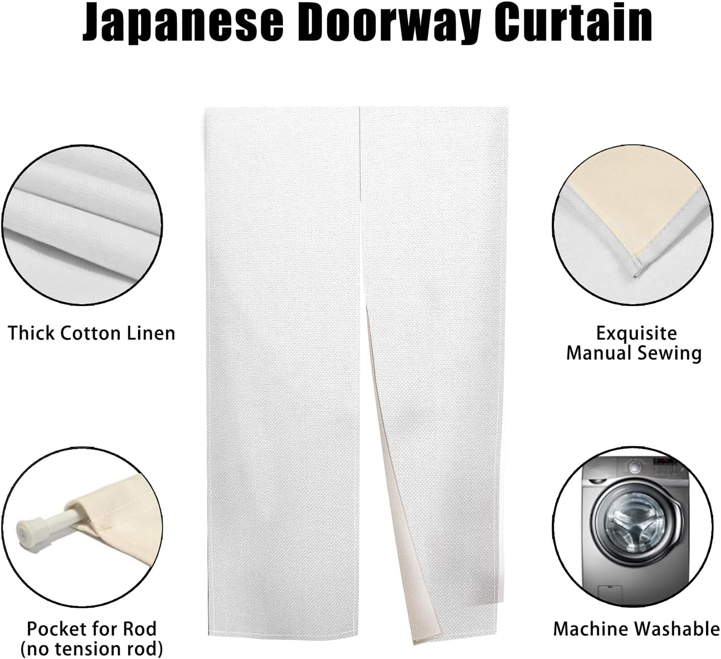 Japanese Door Curtain Privacy Divider Panel 335x709