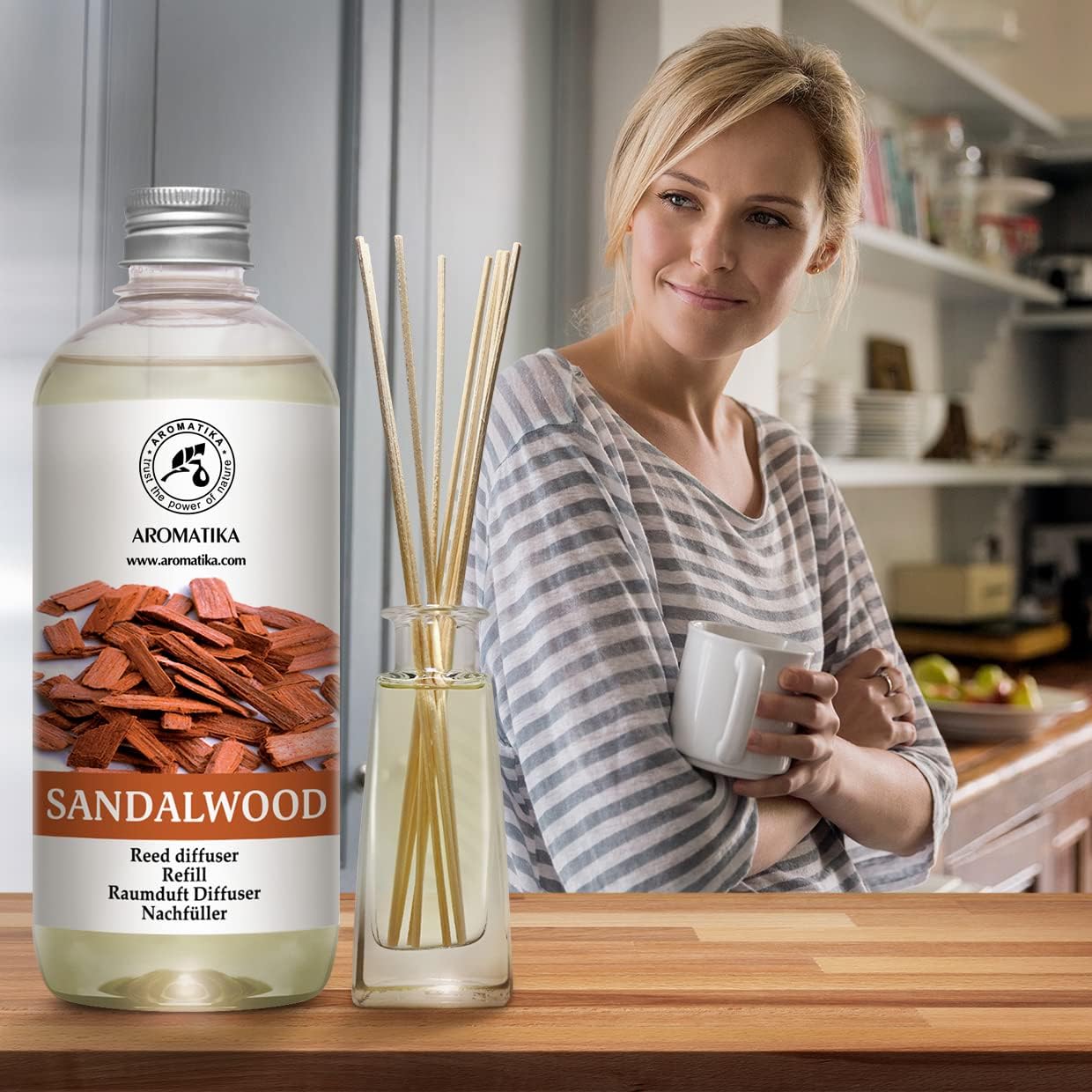 Sandalwood Reed Diffuser Refill 17 Fl Oz