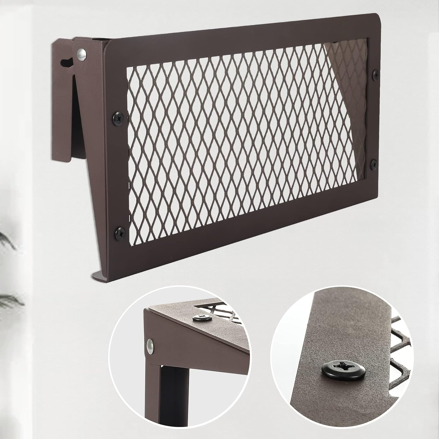Modern Floating Shelves Set of 2 with Hooks and Storage