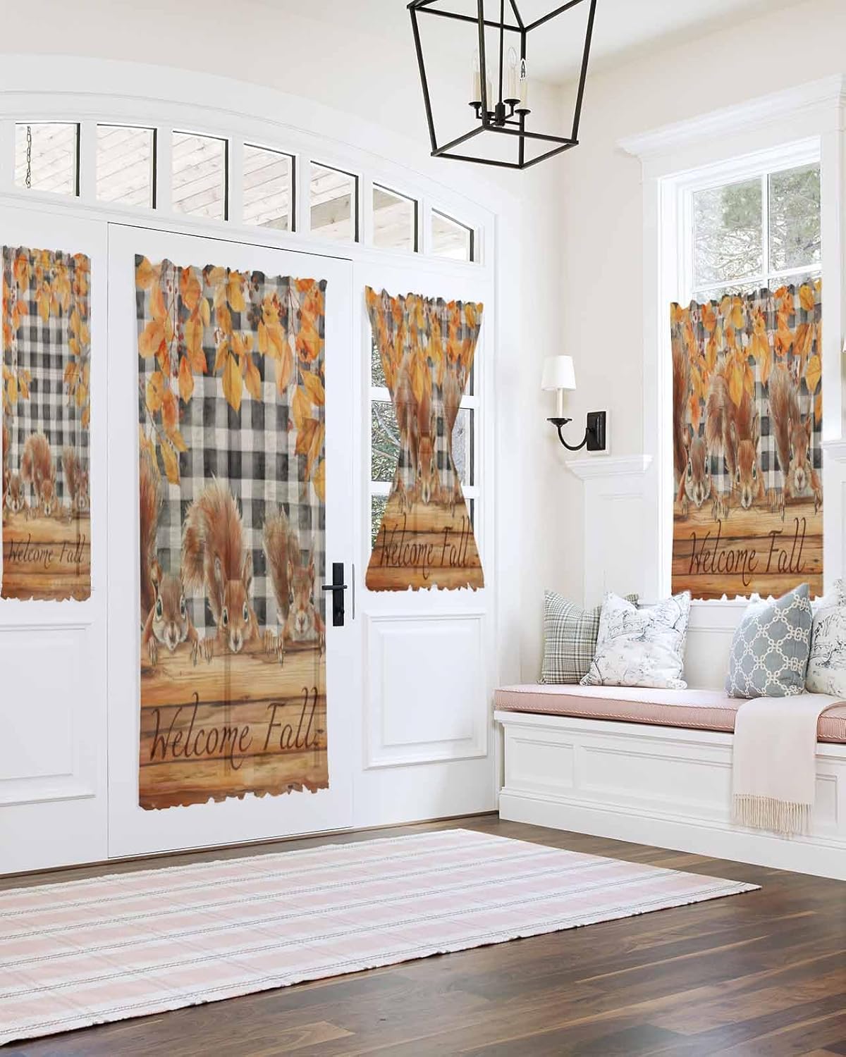 Elegant Door Curtains with Tiebacks for French Doors 1