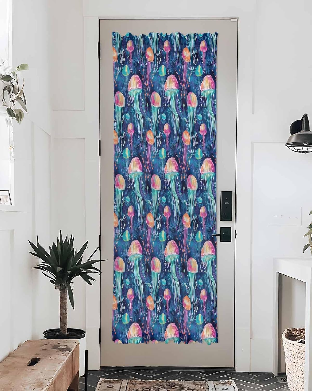 Ocean Jellyfish French Door Curtain 54x72