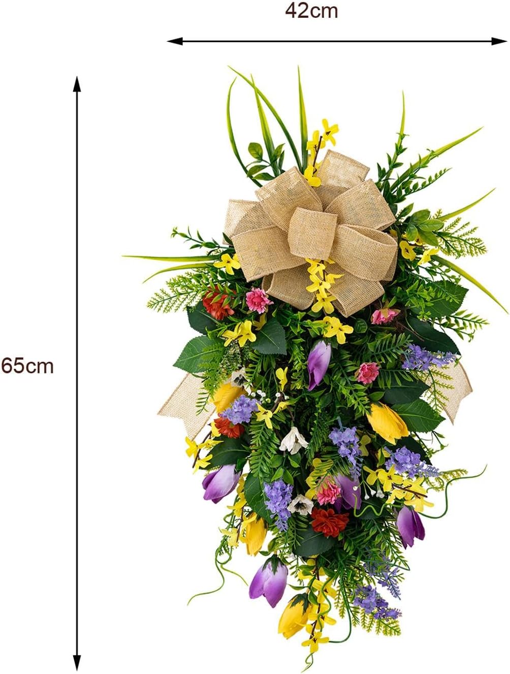 Menolana Wedding Swag Front Door Wreath 65x42cm