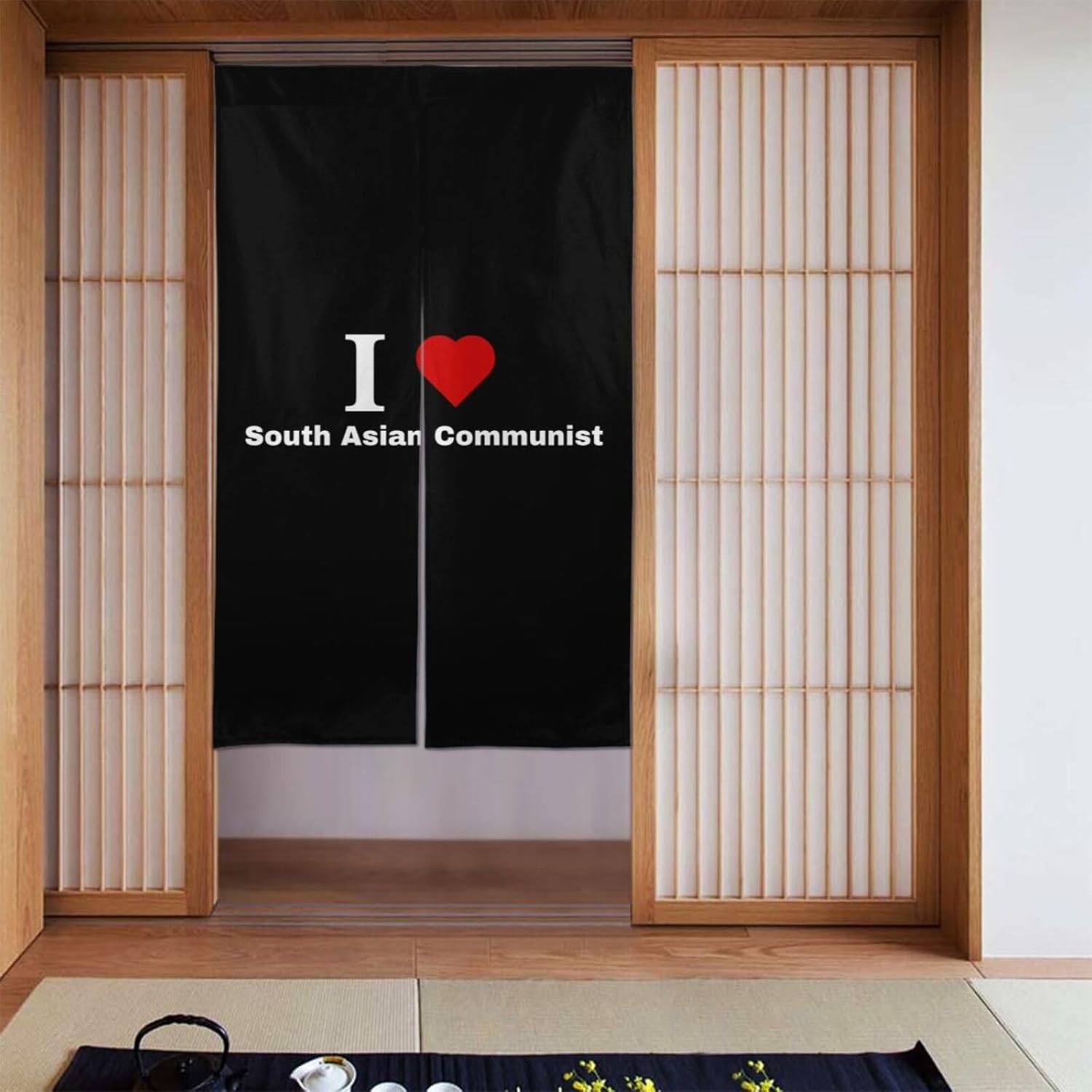 I Love South Asian Blackout Curtains for Doorways