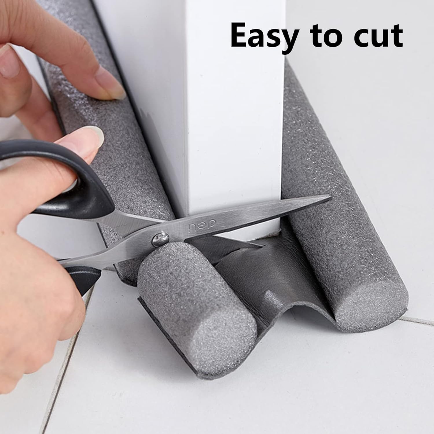 Bluelans Door Draft Stopper Noise Blocker Grey
