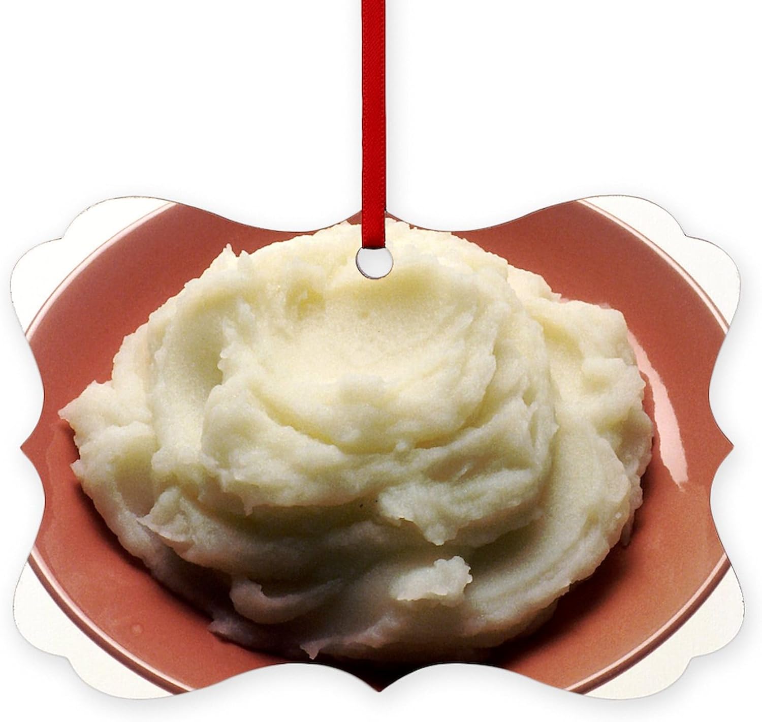 CafePress Mashed Potatoes Ornament Scroll Holiday Ornament 4 x 275