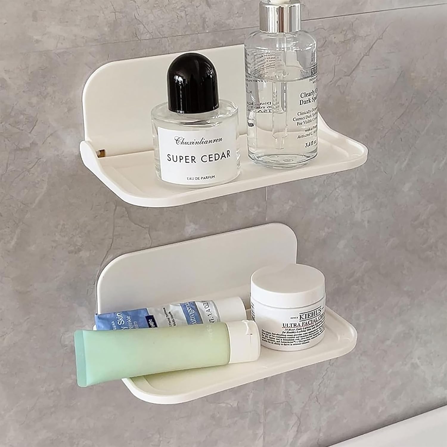 BigBee Foldable Floating Shelf for Home Kitchen Bathroom Storage