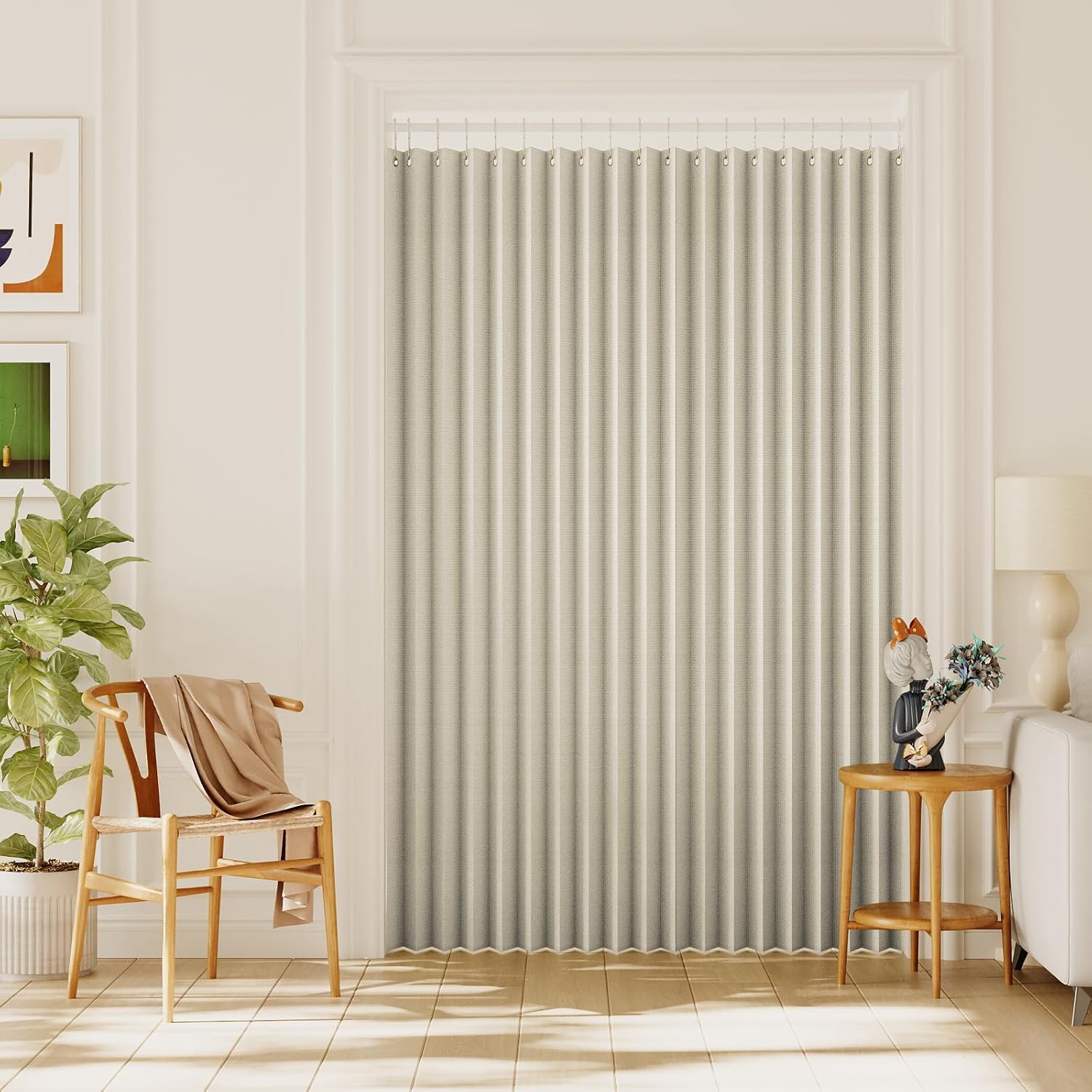 HVERSAILTEX Blackout Linen Curtain Panel 100x78