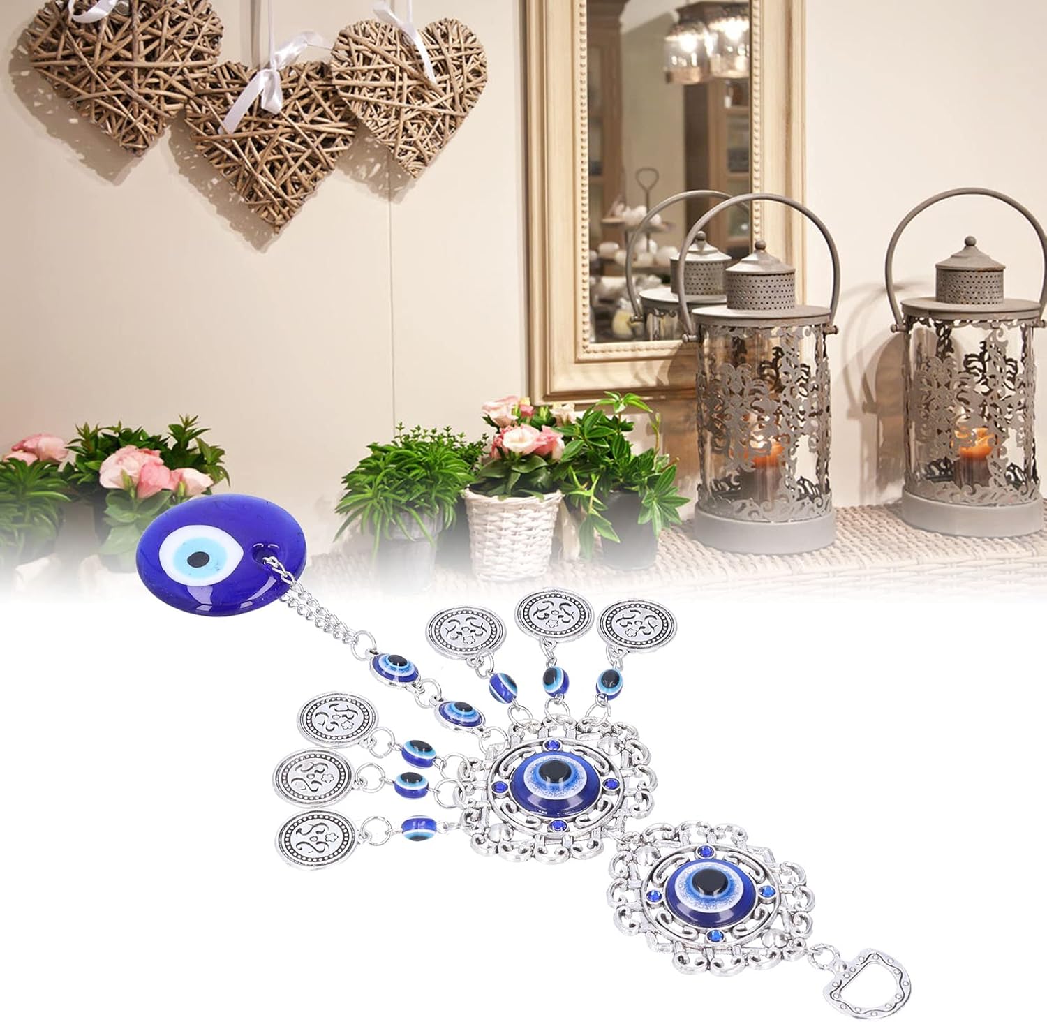 Blue Evil Eye Hanging Ornament for Good Luck