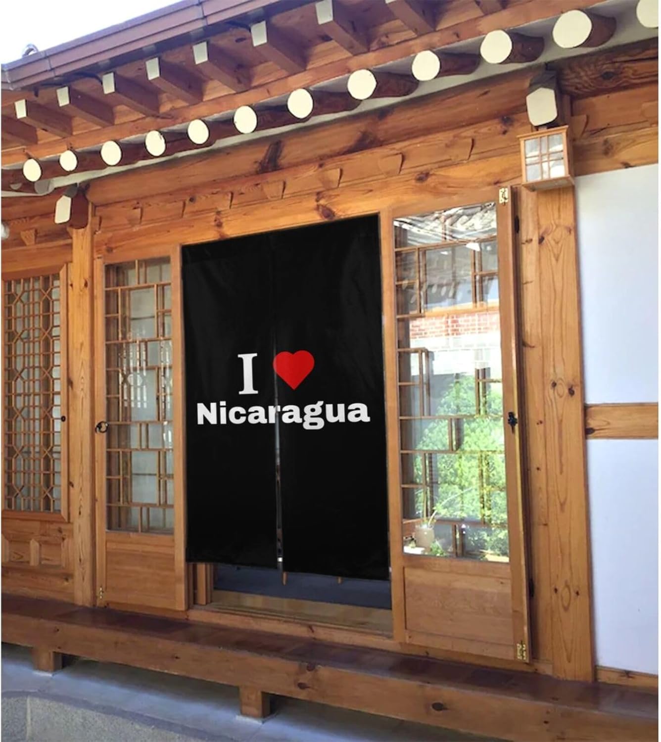I Love Nicaragua Blackout Curtains for Doorways