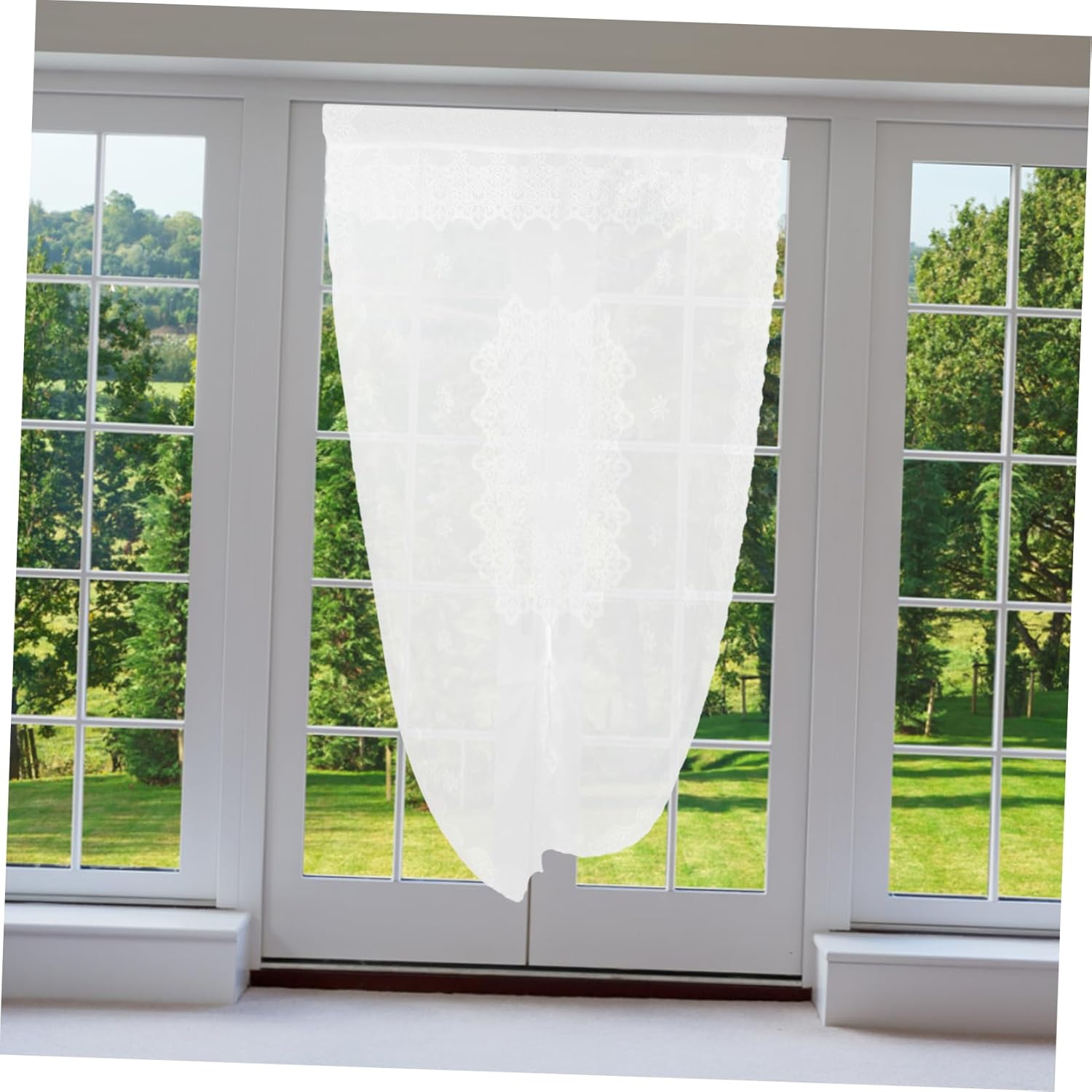 PRETYZOOM Boho Style Sheer Drapes for French Doors