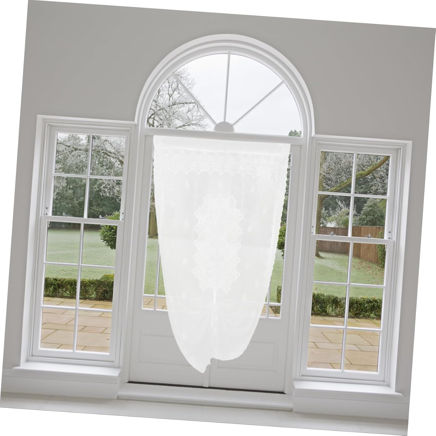 PRETYZOOM Boho Style Sheer Drapes for French Doors