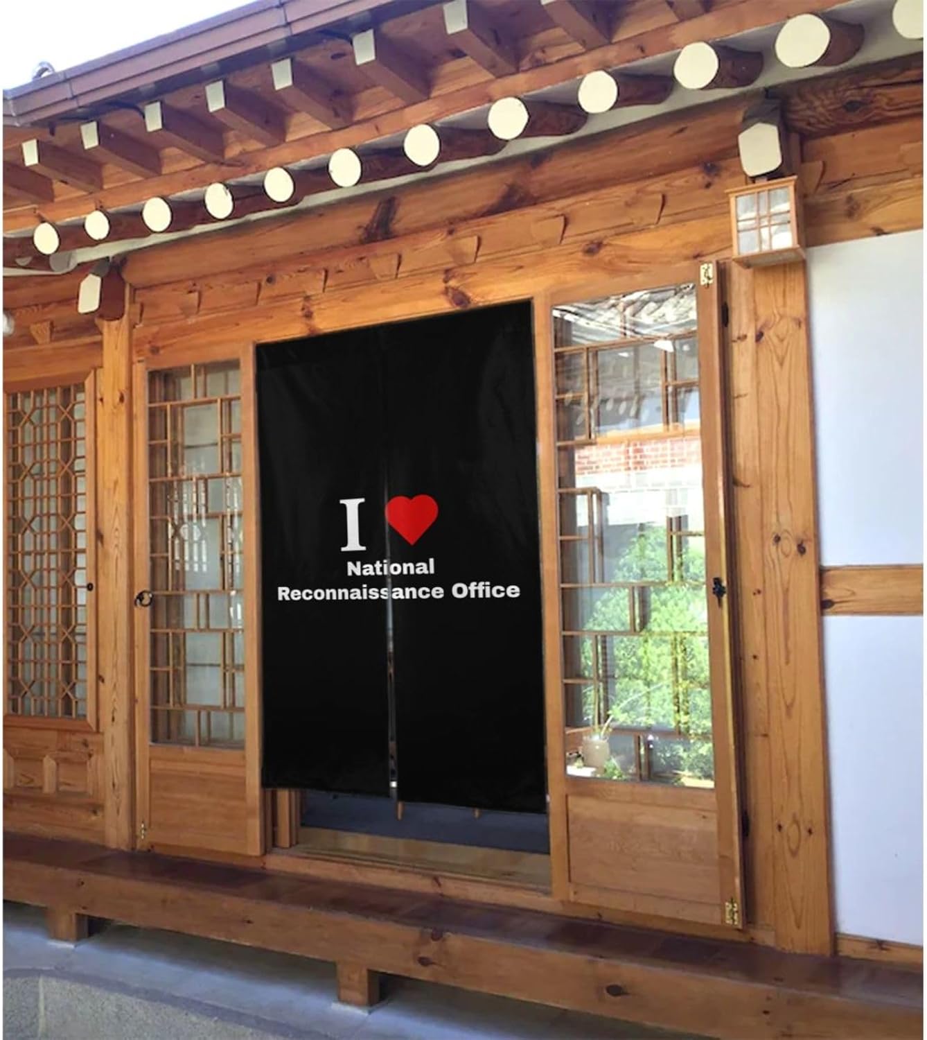 I Love National Reconnaissance Office Blackout Curtain Panel 34x56in