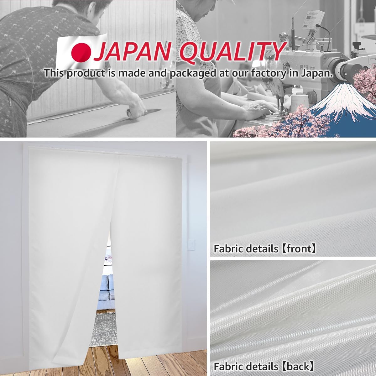 KURENAI Thermal Insulated Noren Panel Door Curtain