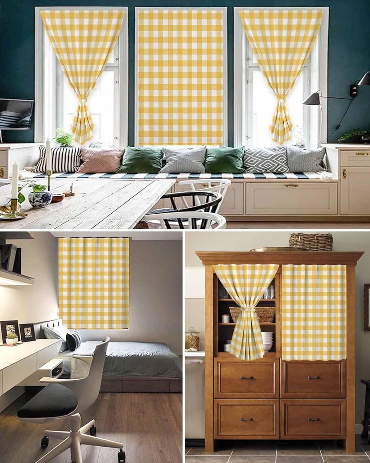 Self Adhesive Portable Curtains for Windows and Doors