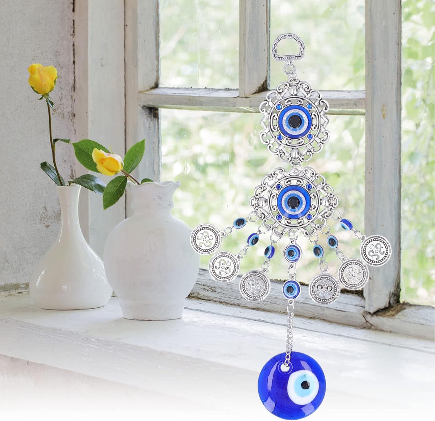 Blue Evil Eye Hanging Ornament for Good Luck