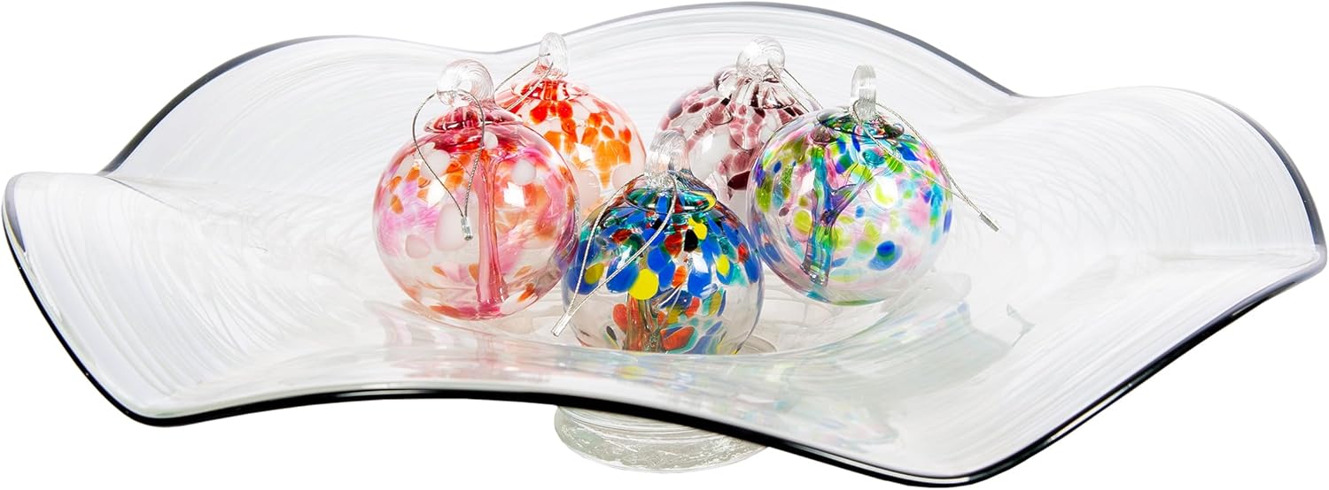 Dale Tiffany Hand Blown Glass Gazing Ball