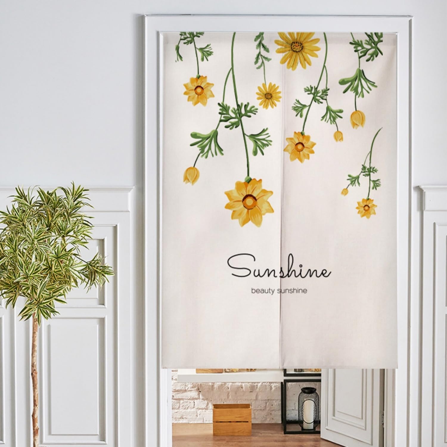 Privacy Thermal Insulated Door Shades with Telescopic Rod