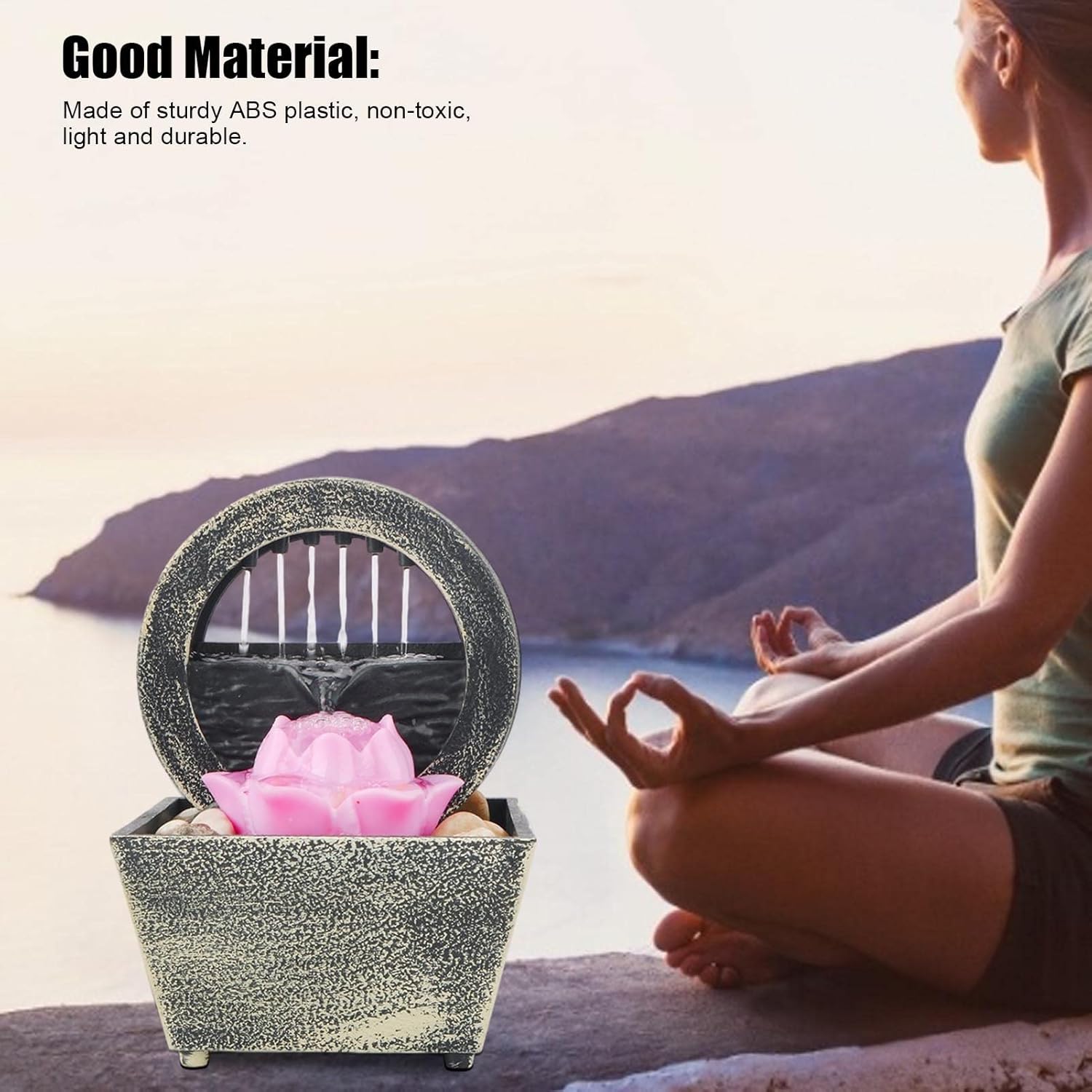 Moisture Indoor Tabletop Fountain for Relaxation and Decor