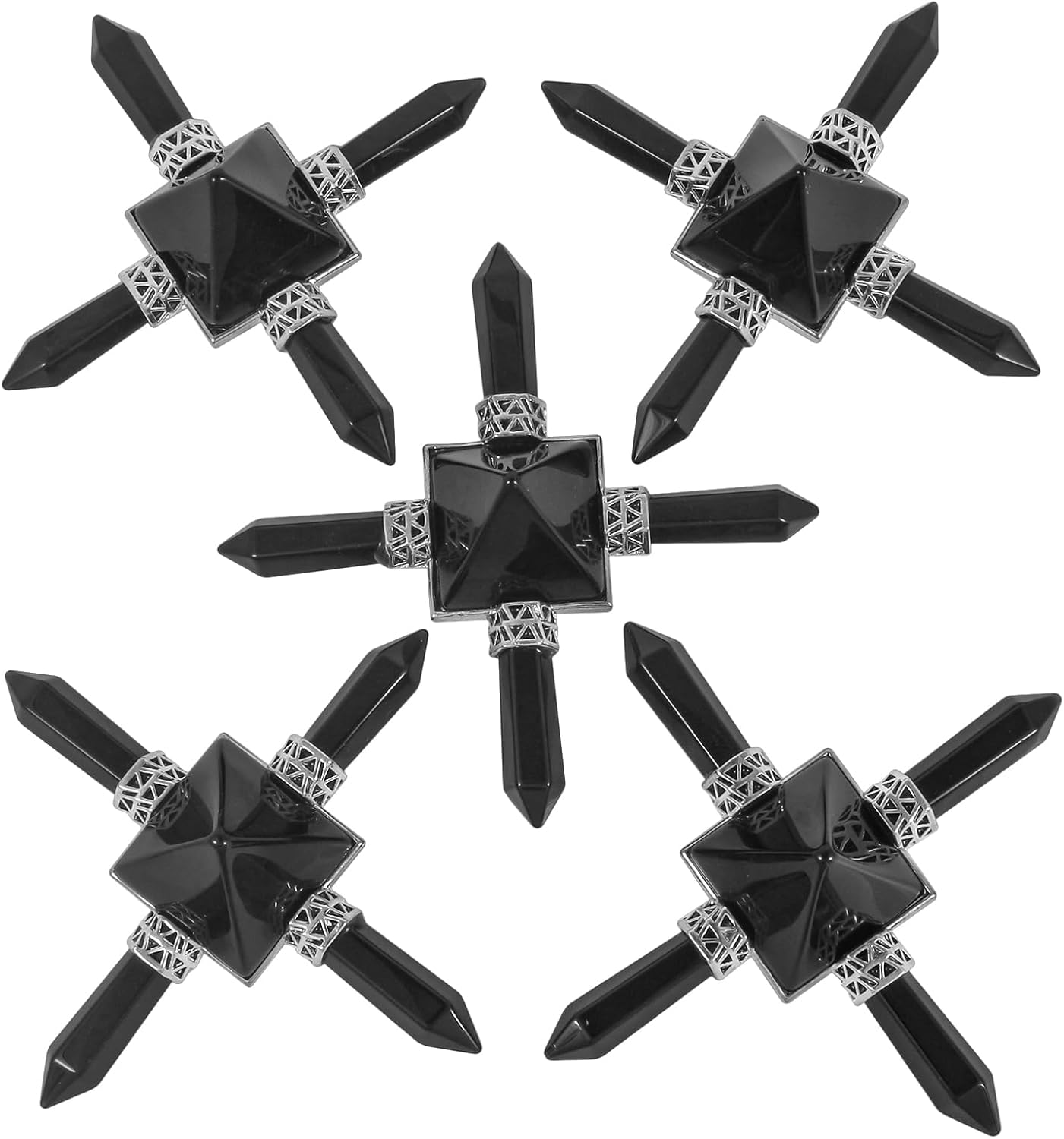 Loveliome Black Agate Pyramid Energy Generator