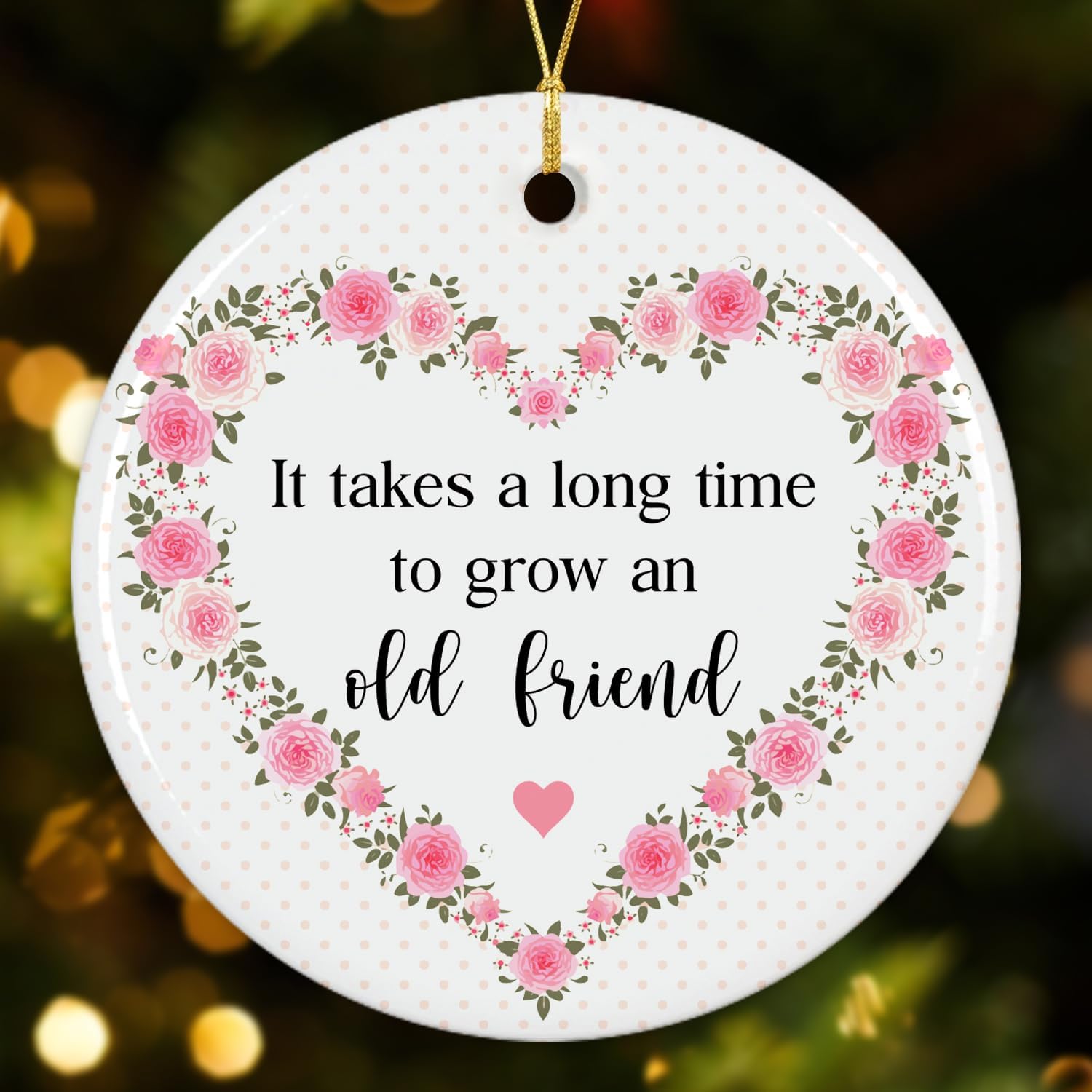 NewEleven Friendship Ornament for Women BFF Gift