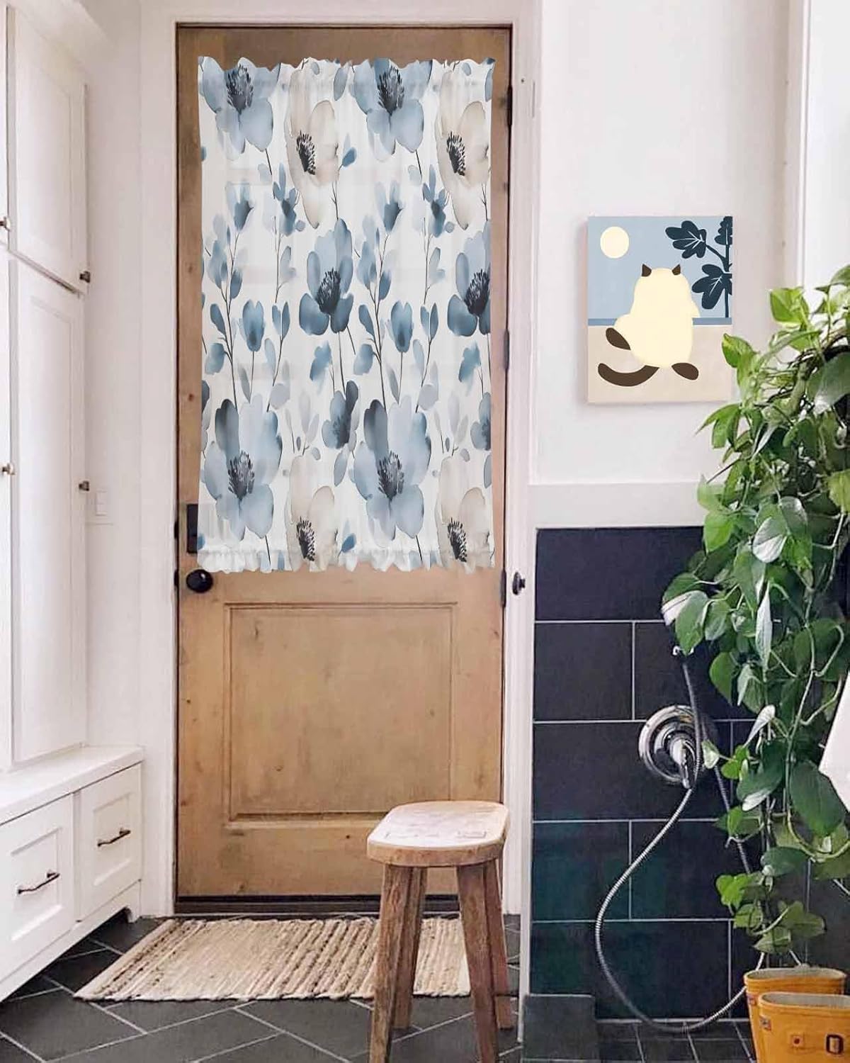 Elegant Door Curtains with Tiebacks for French Doors