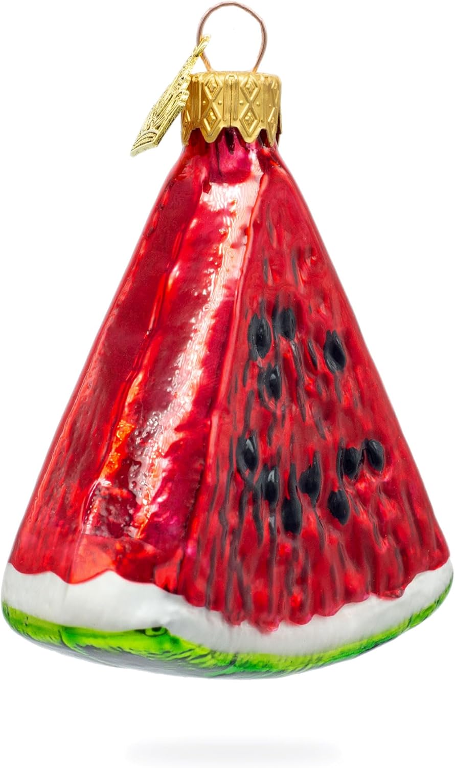 Watermelon Slice Glass Christmas Ornament 1