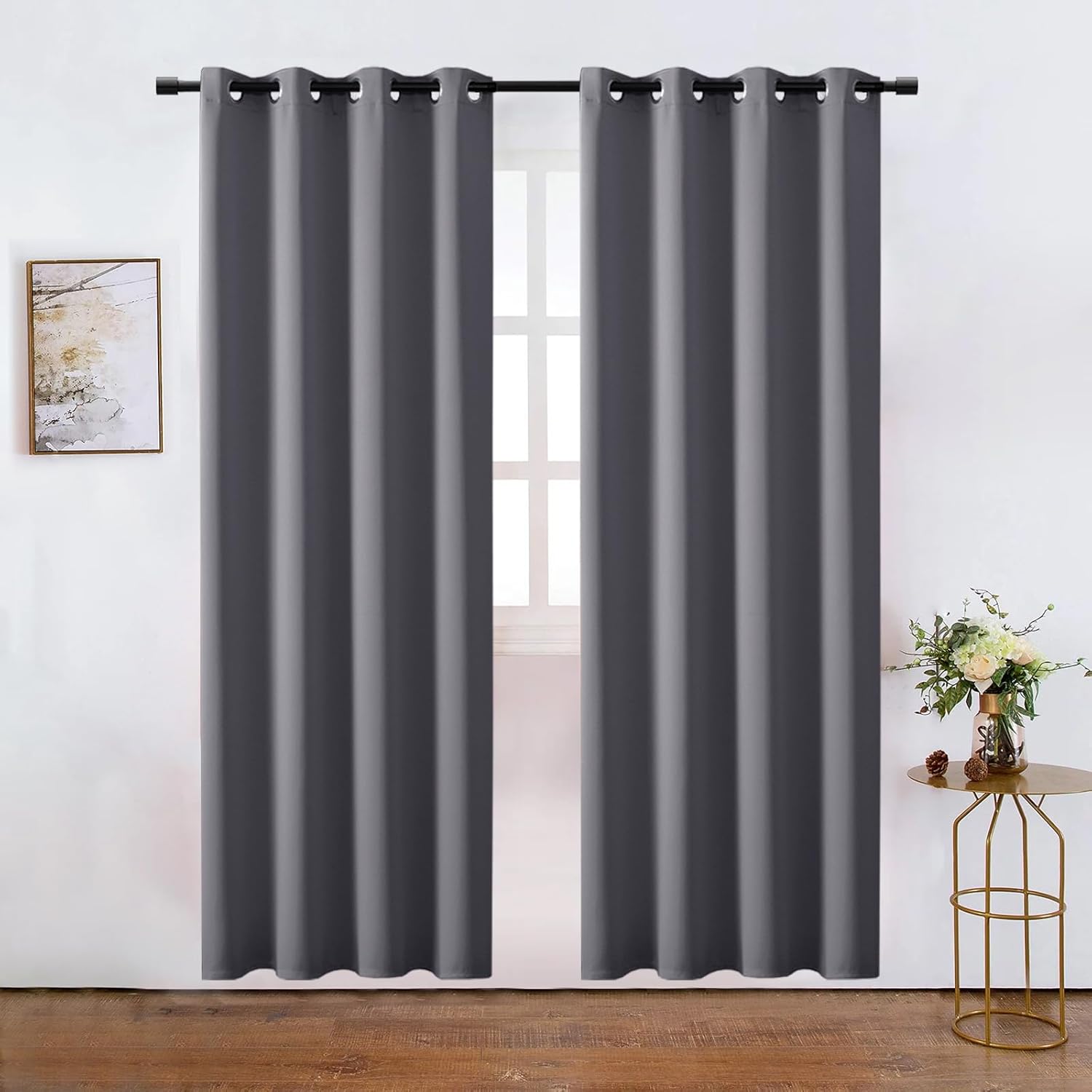 XTMYI Closet Curtain for Open Closet Blackout Privacy Doorway Panels