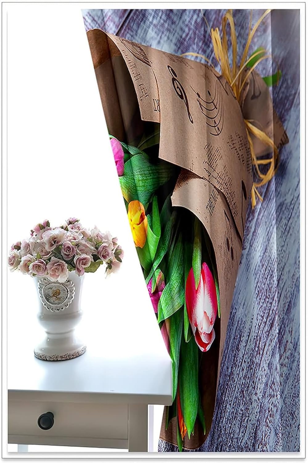 Homxi 2 Panel Blackout Curtains Set Grommet Style
