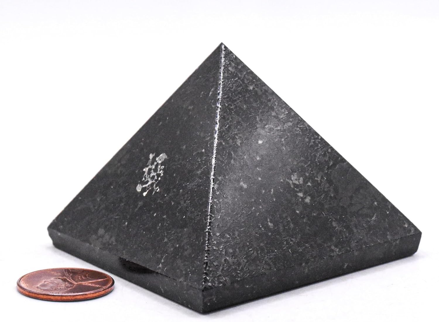 225 Inch Nuummite Pyramid Crystal Stone Collectible